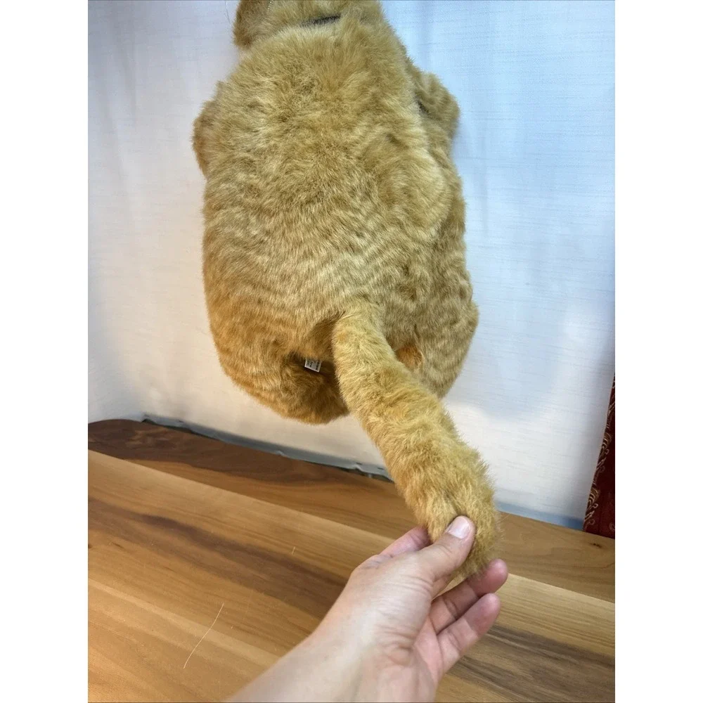 VTG WildKin Inc. Cat Backpack Kitty Plush Ginger Garfield Korea 80s 90s Faux Fur
